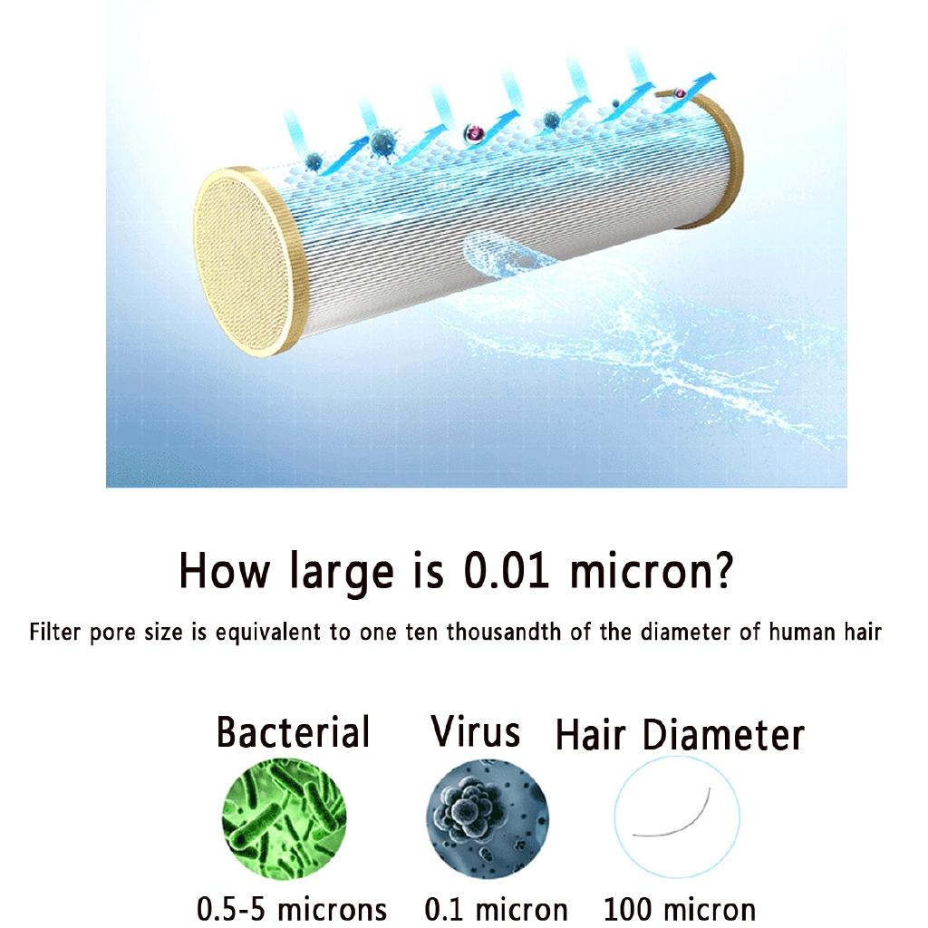 1000 л 1/2" Вход/Выход Труба 102 Нержавеющая сталь 304 Водяной фильтр Ультрафильтрация Очиститель, Коммерческий Бытовой Кухонный Питьевой Прямой UF Фильтры