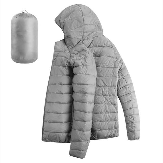 Мужская походная пуховая хлопковая куртка с капюшоном, легкие парки на молнии с карманом, модная верхняя одежда, повседневная стеганая куртка и пальто, мужская зимняя куртка