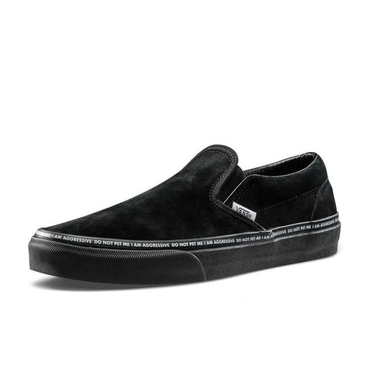 Sankuanz x Vans Classic Slip-On Год Собаки Унисекс Кроссовки Черные VN0A38F7PYD