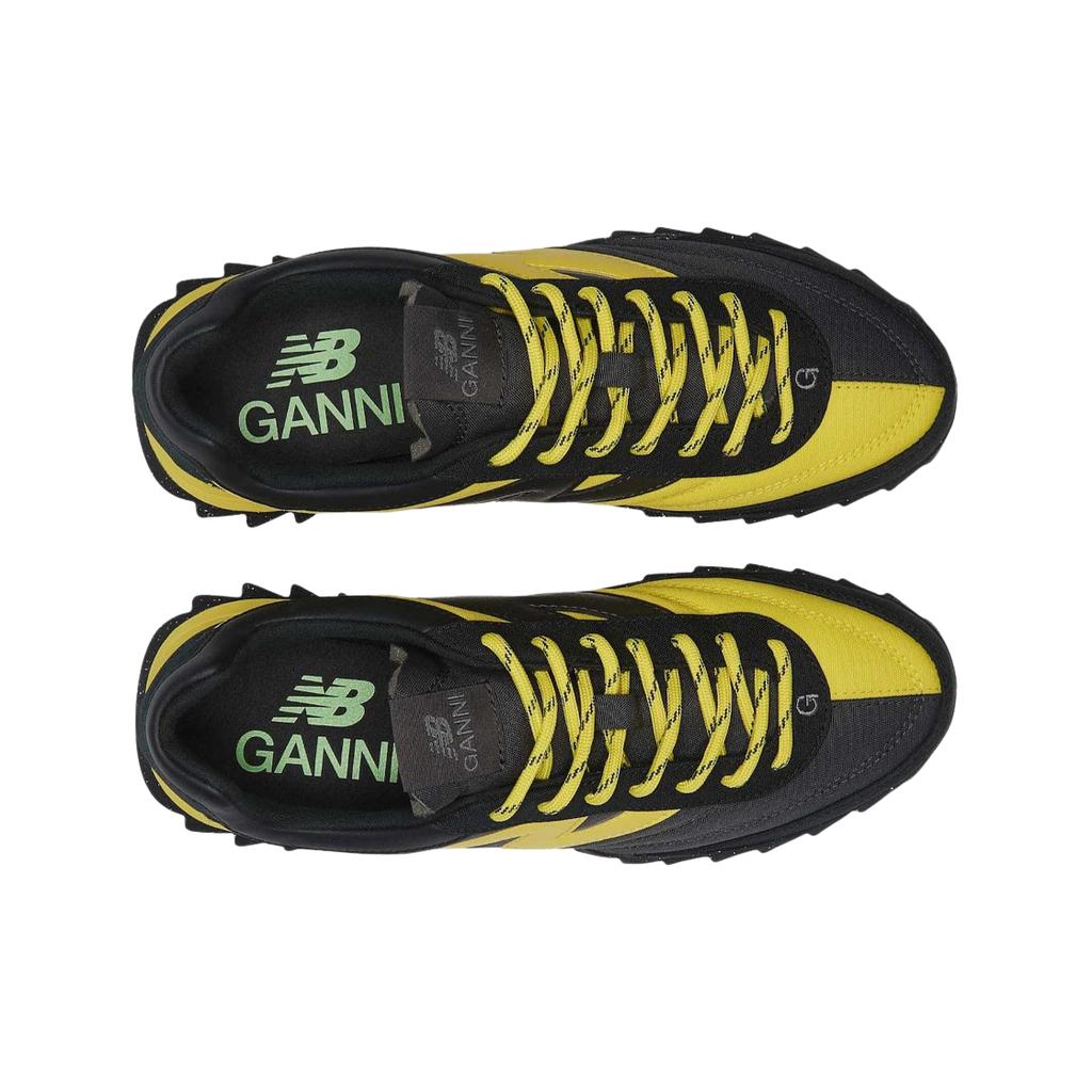 Ganni X New Balance Rc30 Удобные Универсальные Низкие Кроссовки для Бега Мужские кроссовки Черные Желтые URC30GA