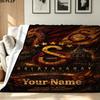 1PC Galatasaray S Custom Name Patterned Flannel Blanket Suitable For All Seasons for Home Decor Warmth and Comfort Gifts Holiday Present