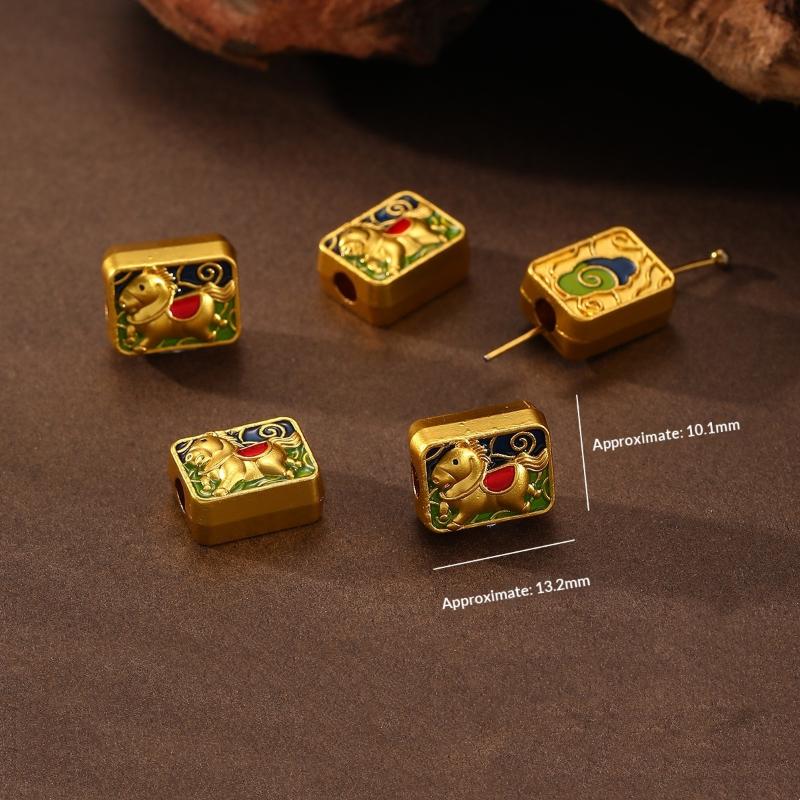 5 шт. Подвески-пони из цинкового сплава с покрытием, Шармы для DIY Ожерелья, Браслета, Серьг, Аксессуар