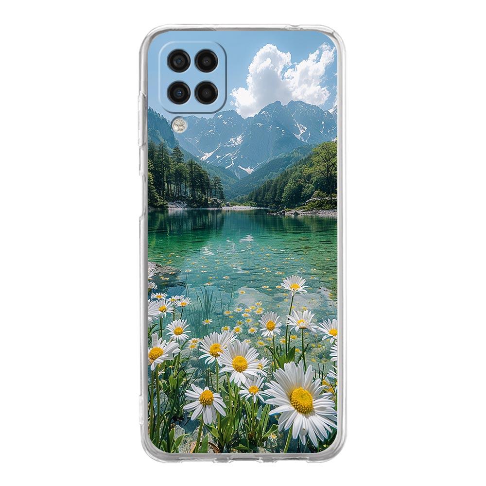 Чехол для Samsung A54 A52 A50 A70 A30 A40 A20S A20E A02S A12 A14 A22 A24 A42 A34 A32 5G A04s Чехол милый арт симпатичный инди ярко-розовый