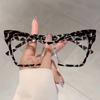 Vintage Leopard Trends Frames Women Fashion Anti Blue Light Eyeglasses Popular Oversize Photo Multi Color Ladies Eyewear