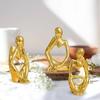 Golden Thinker Statue for Home Decor | Table Decor (Pack of 1, Golden)