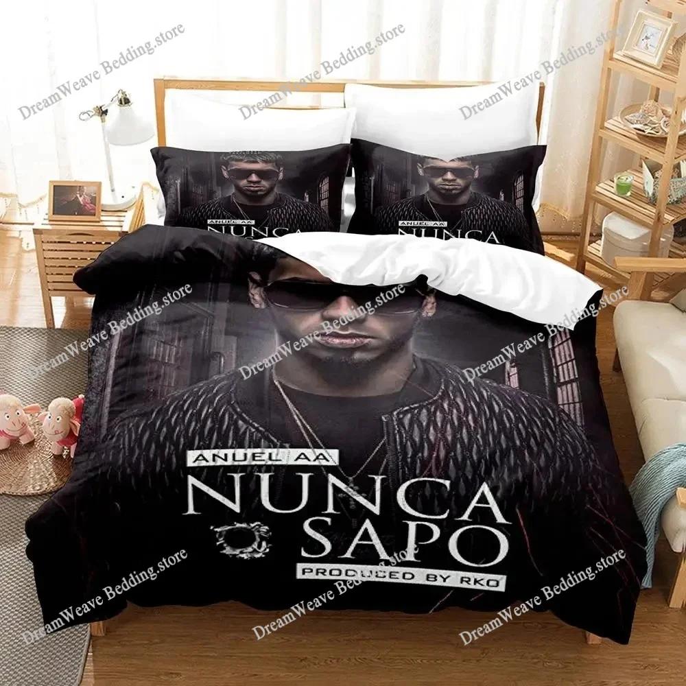 3D Печать Anuel Aa Real Hasta La Комплект постельного белья Пододеяльник Комплект для кровати Чехол для одеяла Наволочка Одеяло king Queen Size Для мальчиков Взрослых963