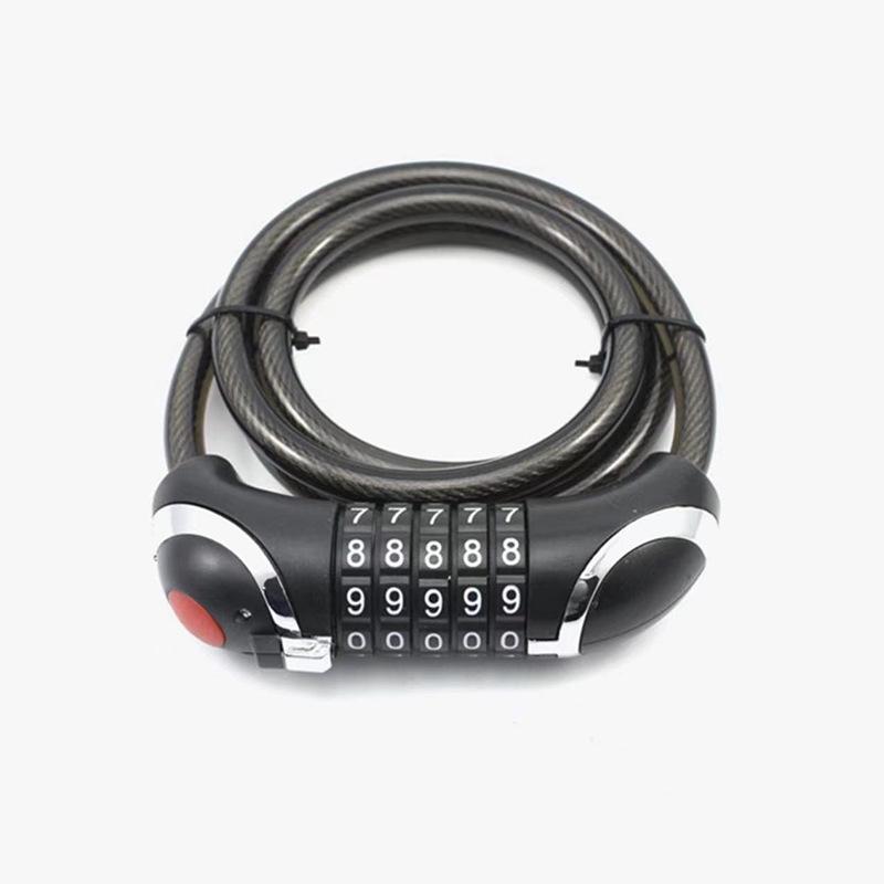 Портативный противоугонный парольный замок для велосипедов и электромобилей - толстый стальной трос