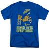 Garfield Money Is Everyhing T Shirt Mens Licensed Cat Comics Tee Royal Blue