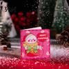 Blank Note Cards 10Pcs Merry Christmas Greeting Set, Folding Cartoon Foldable Gift Cards, Festive Blessing for Holiday Party Favors