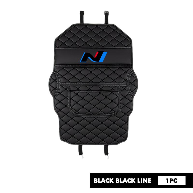 Car Anti Kick Pad Storage Pocket Seat Back Protector Kick Mat For Hyundai GDi i10 I10 N Line Solaris Genesis Azera Santafe Equus u2