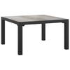 7 Piece Garden Lounge Set in Black and Gray Poly Rattan