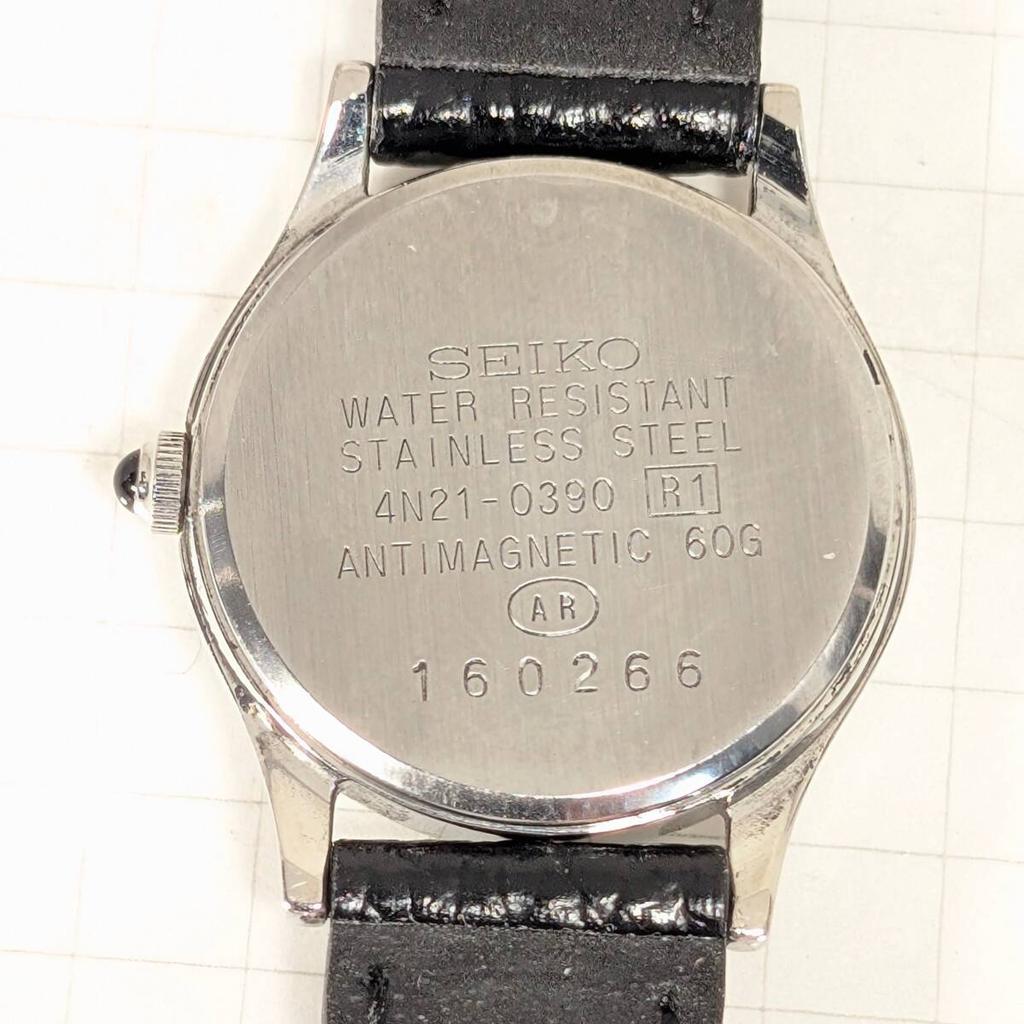 SEIKO Excelline батарея и ремешок рабочие Ремешок от женских часов, заменен, состояние. . (К-04)