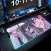 Коврик для мыши с подсветкой RGB Игровой коврик для мыши Большой светодиодный коврик Настольный коврик для ПК Светящийся коврик для мыши Большие коврики для клавиатуры Настольный ковер с подсветкой