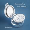 KATEI STORY Japanese Retainer Storage Box, Denture Case, Orthodontic Retainer Case, Magnetic Cleaning Case, Portable