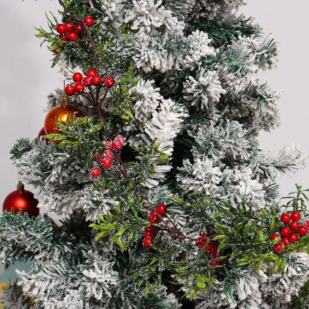 Свадебный венок для вечеринки Искусственные красные ягоды Шишки Виноградная лоза Рождественская декоративная гирлянда