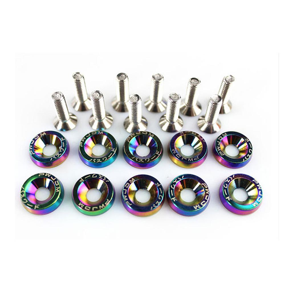 styling Car Fasteners M6 Car Modified Bolts License Plate Bolts Car Modified Washer JDM Washer