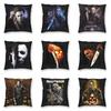 Halloween Horror Movie Square Throw Pillow Covers Home Decor Holiday Dress Up Cushion Covers For Sofa Fashion Pillow Covers