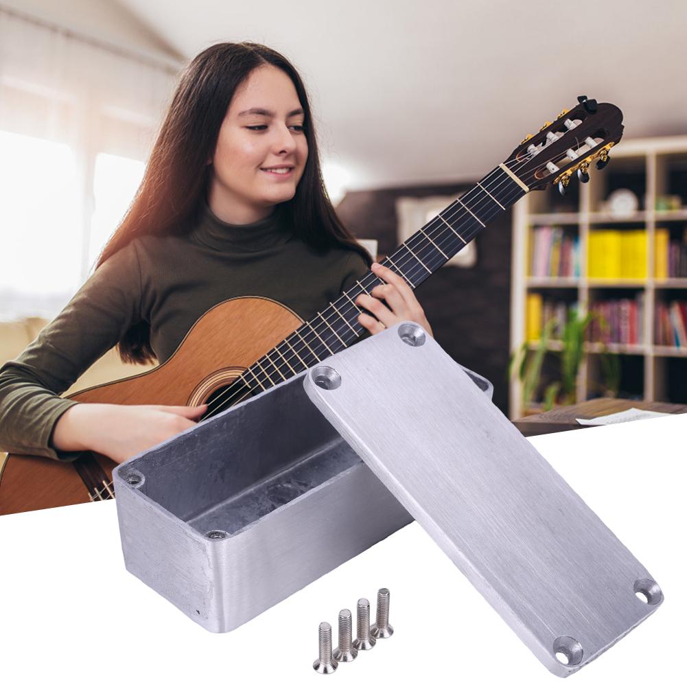 1590A/1590B Effects Pedal Enclosure with Screws Aluminum Guitar Effect Cases Holder Replacement Durable Musical Instrument Kit