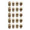 20Pcs Mini Resin Skull Flower Pot Miniature Skeleton Head Table Decor Micro Landscape Figure