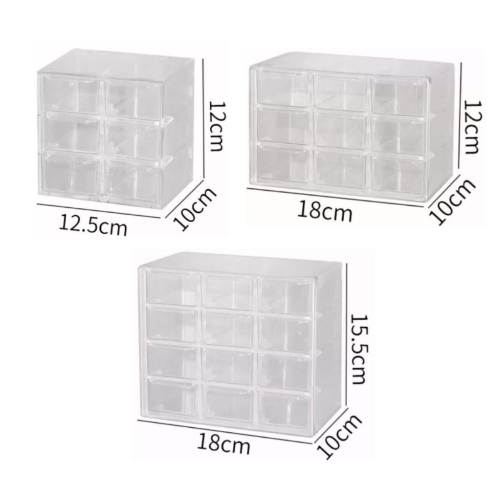 Большая вместимость ящика для хранения прозрачная коробка для ювелирных изделий качественная коробка для сортировки бусин домашняя