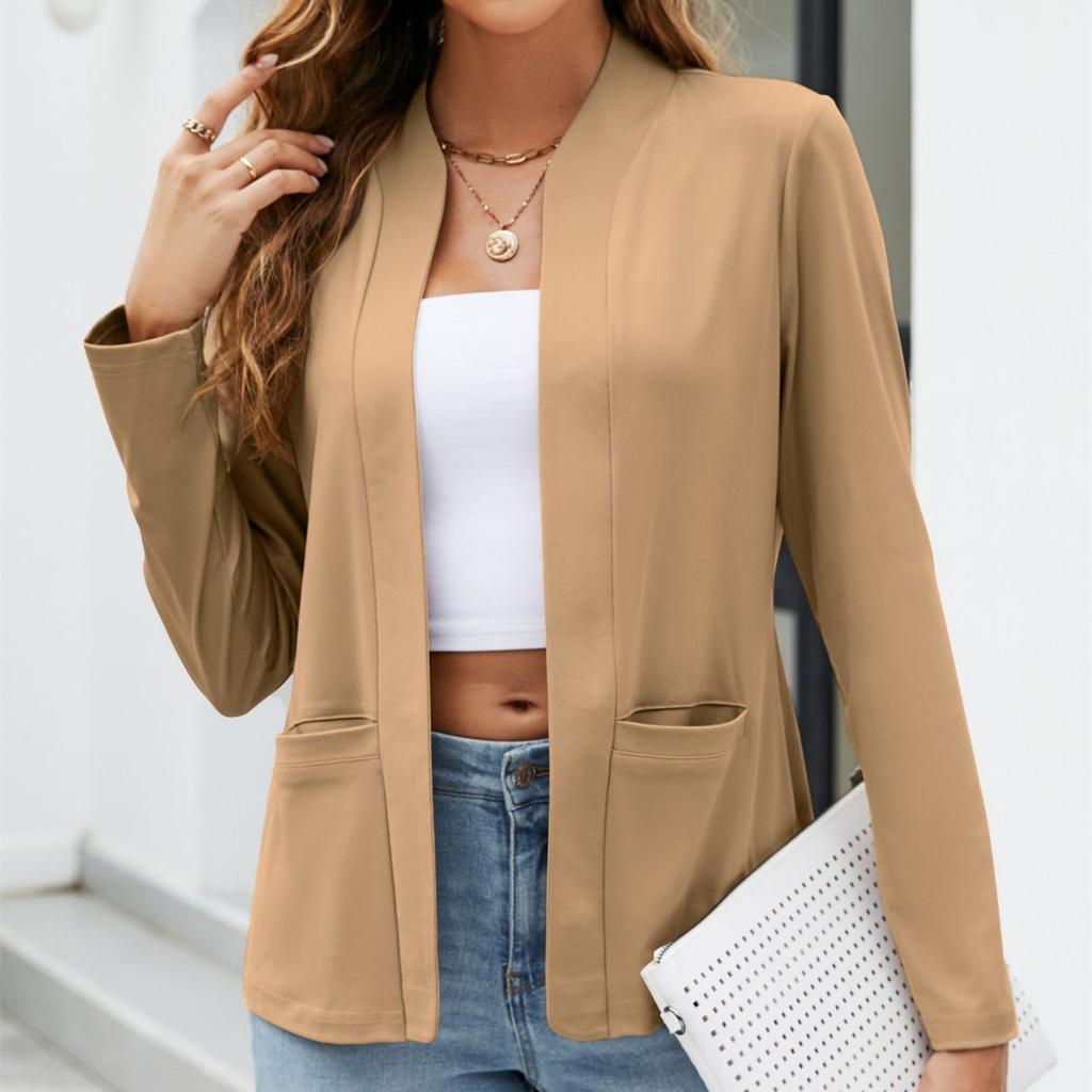 YYFS Женские модные повседневные весенне-осенние однотонные блузки и рубашки с длинными рукавами с принтом