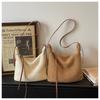 IELGY Lazy Style Knitted Bag Fashion One-Shoulder Large-Capacity Cross-Body Buck