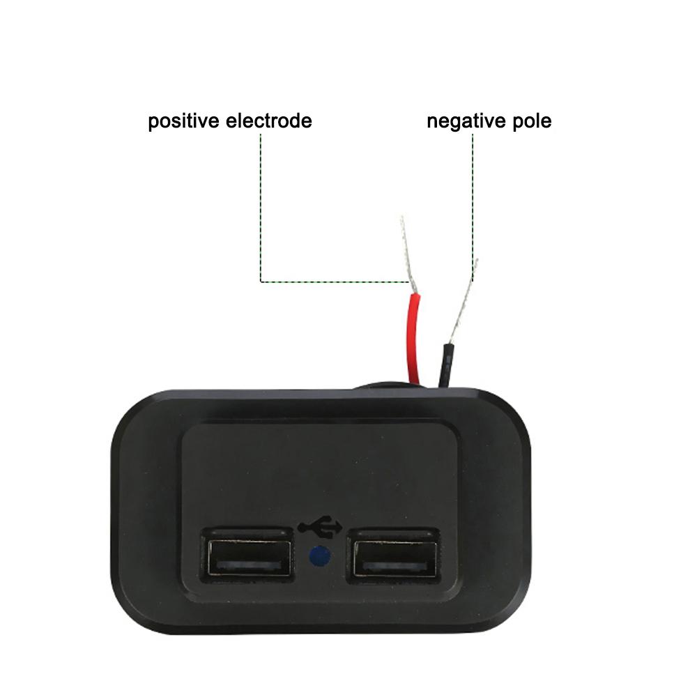 Двойной USB-разъем 3,1 А, автомобильный адаптер для зарядки, розетка 12–24 В с пылезащитным колпачком для автомобиля, автобуса, грузовика, автофургона