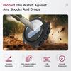 Glass+Case for Samsung Galaxy Watch 7 44/40mm, [Turning Into Ultra 47mm Upgrade] All-Around Protective Protector Cover Bumper