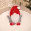 Rudolph Christmas Gnome Cutlery Set: No-Face Old Man Knife & Fork with Bag