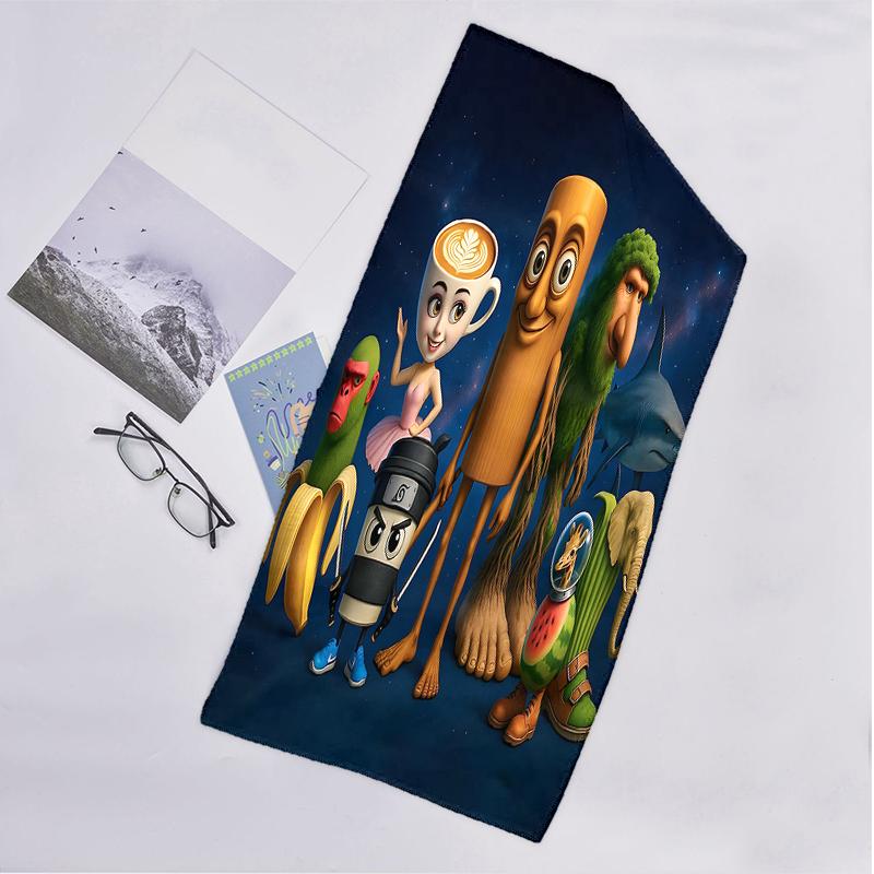Brainrot Fashion Beach Towel: Ideal for Summer Adventures Soft, absorbent and quick drying suitable for swimming and bathing