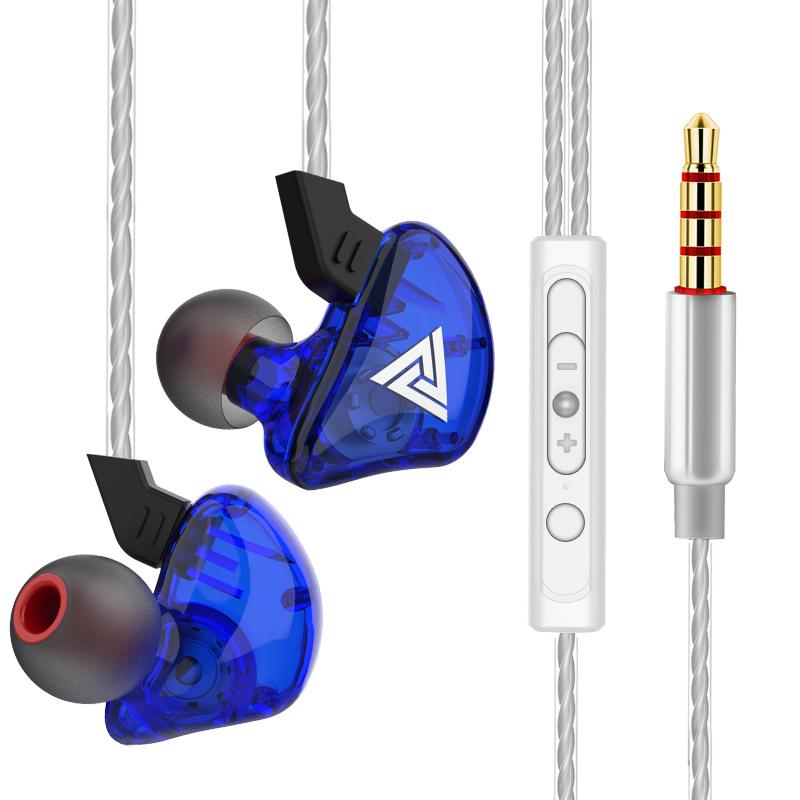 Оригинальные наушники QKZ AK6 Copper Driver HiFi, проводные, спортивные, с басами, стереогарнитура, музыкальные наушники-вкладыши 3,5 мм с микрофоном