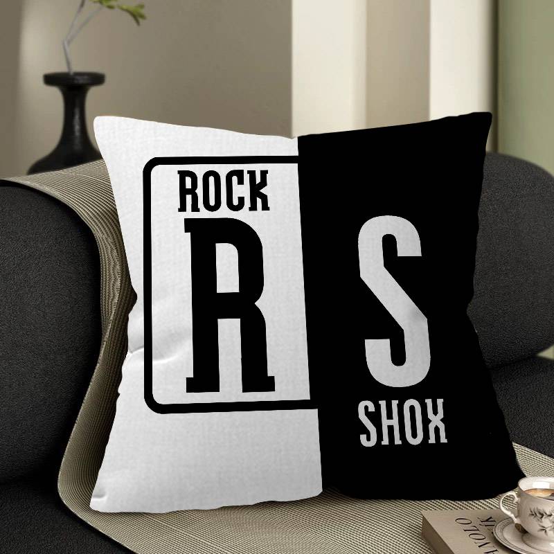 R-Rock-Shox Mountain Bike Personalized Pillow Dust Cover Bedroom Kids Party Decoration Pillowcase Birthday Children Gift