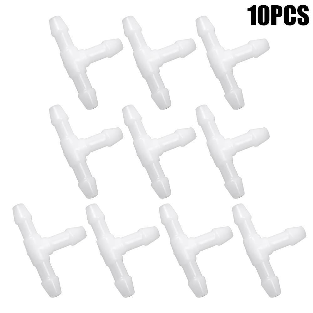 Соединитель для омывателя лобового стекла автомобиля, тройник, прямой, тройник, Y-образный, воздушный, топливный, водяной, бензиновый, шланг форсунки стеклоочистителя, белый