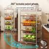 Multi-Layer Movable Kitchen Storage Cart