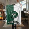 Custom Name New York Jets Flannel Blanket, High quality Comfortable for All Seasons, Home Decor, Warmth and Comfort