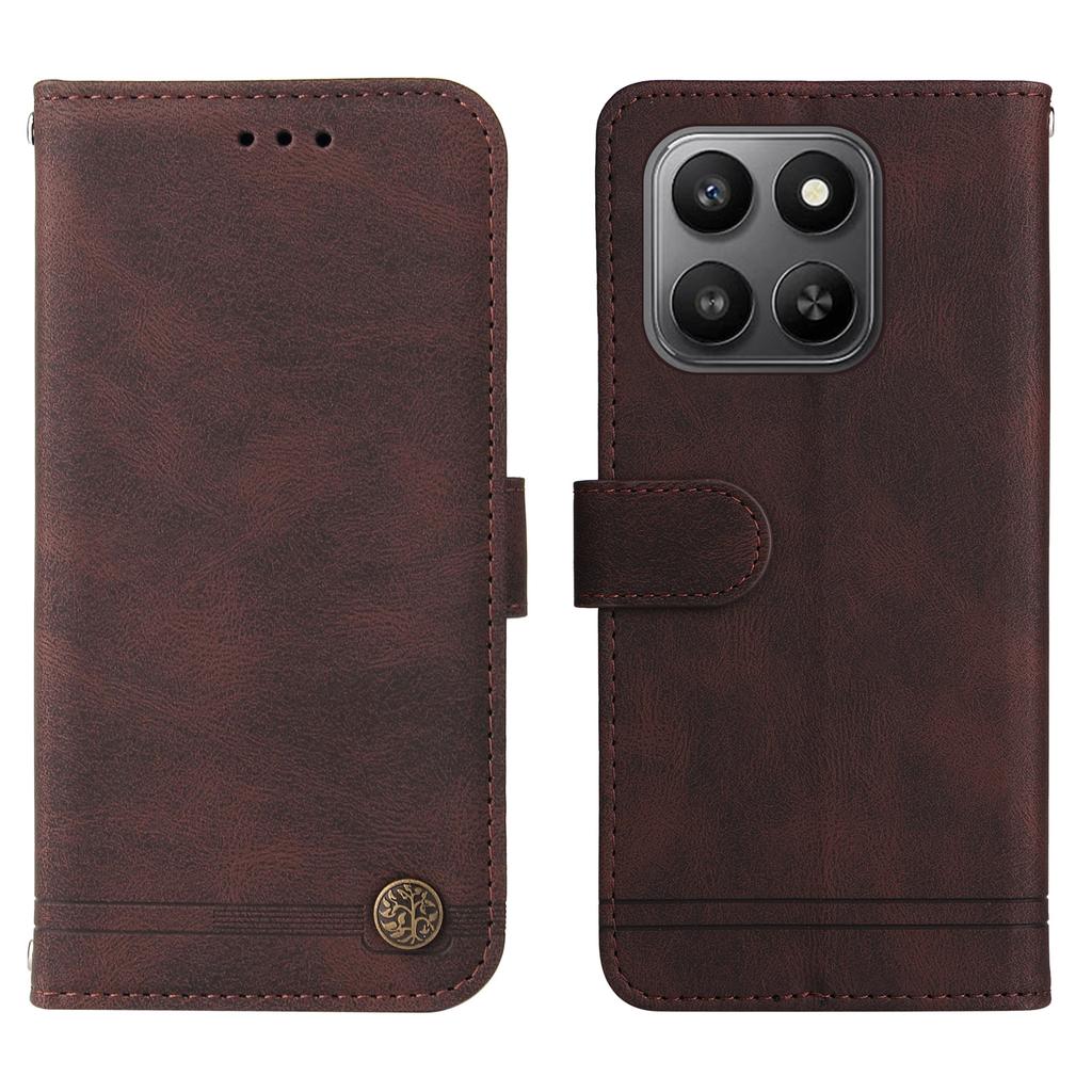 For Honor 400 Smart Leather Wallet Cases Skin Touch Phone Cover Stand with Strap