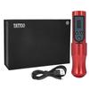 GHOST AXE Tattoo Pen Machine Беспроводная тату-машинка с картриджем и ЖК-дисплеем красного цвета