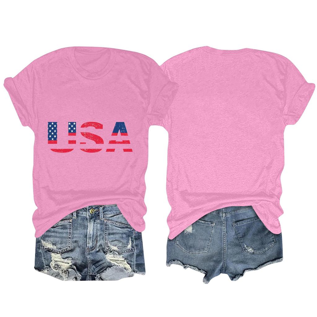 Женская мода больших размеров с принтом в стиле винтаж LA, повседневный топ с короткими рукавами