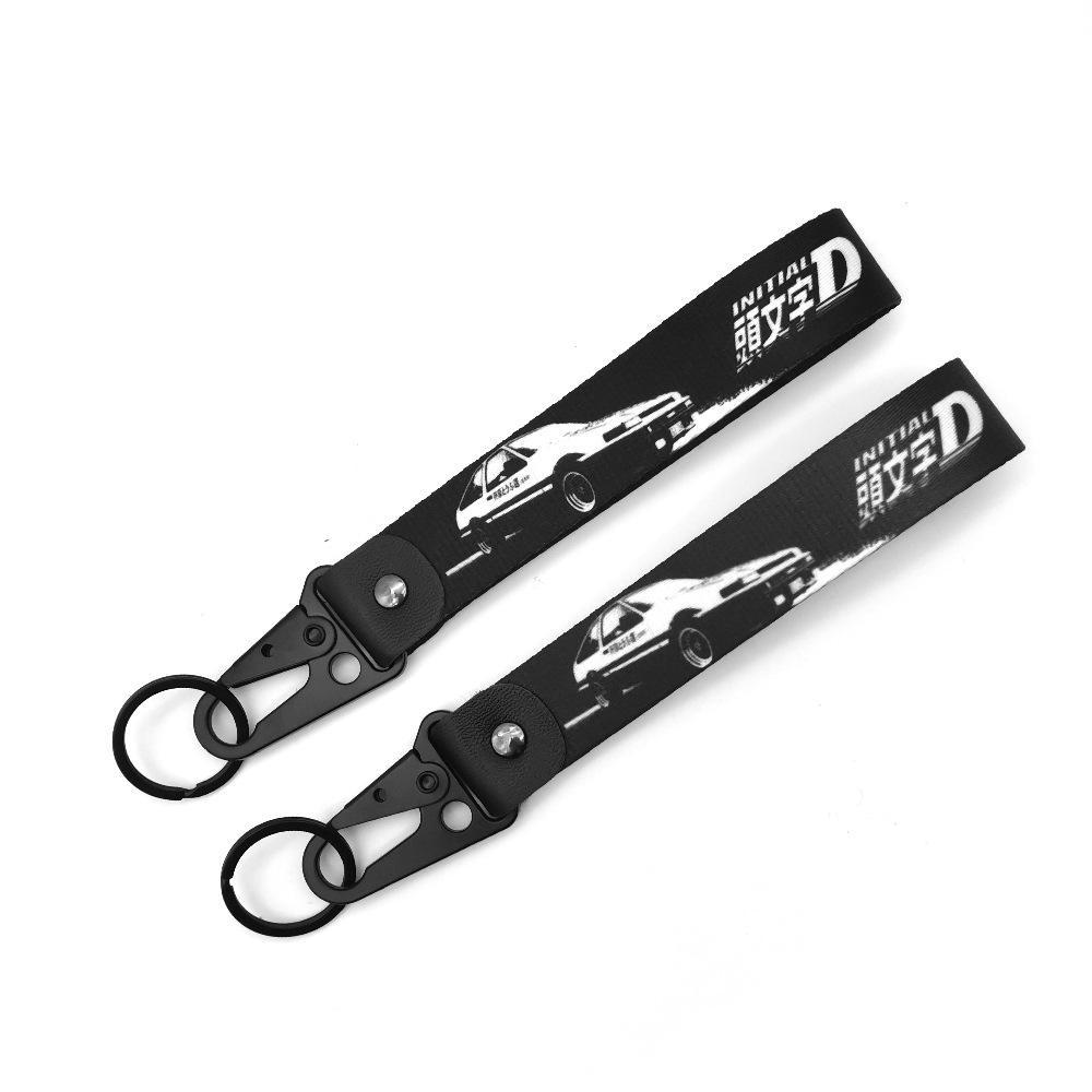 Fujiwara Tofu AE86 Scented Leather Keychain Lanyard