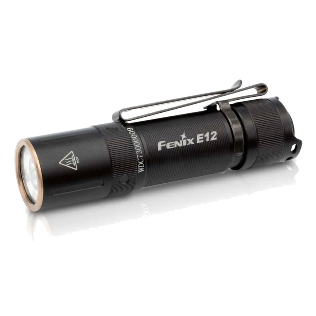 FENIX Light Black 77mm Portable EDC Flashlight CA18 LED Maximum Brightness 160 Lumens E12 V2.0