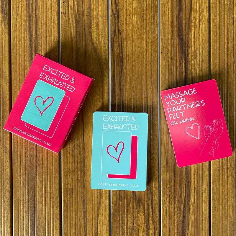 Вечерние казуальные игры Взволнованные измученные английские настольные игры Карты для любителей Питьевая карточная игра