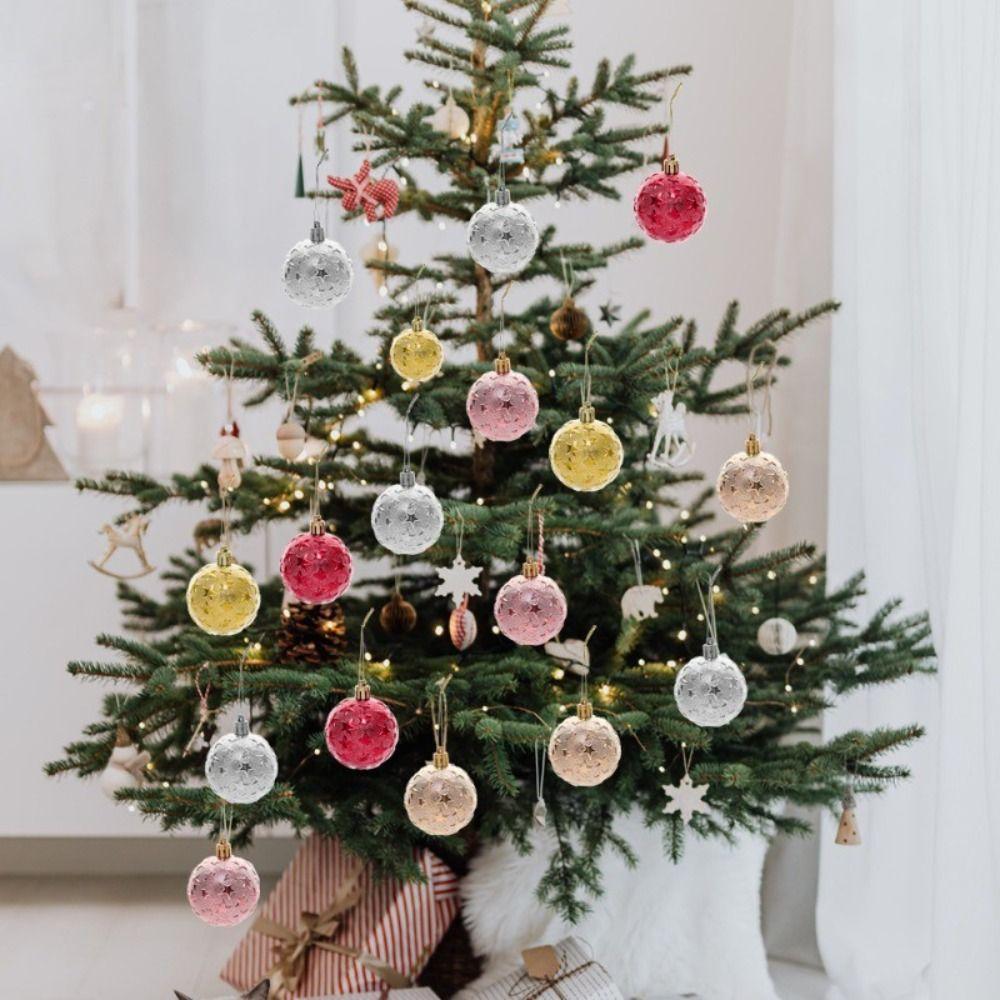 Милый рождественский шар-украшение Starc с гальваническим покрытием, ПВХ, подвеска, рождественский подарок, рождественские подвесные украшения для елки