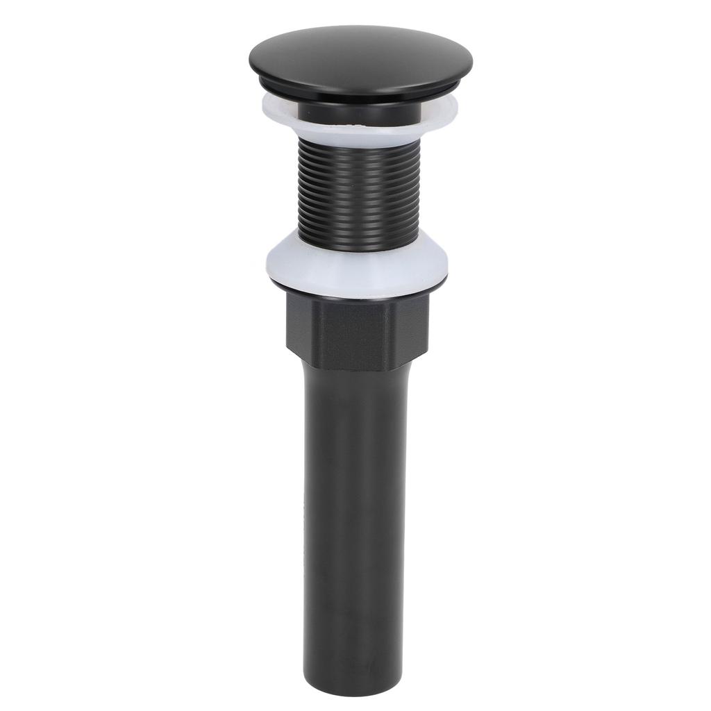 Round Popup Sink Drain Copper Stainless Steel Drain Stopper with Filter Basket Bathroom Accessory for Household