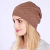 Autumn Winter Women's Thin Pleated Hollow Pullover Knitted Wool Warm Outdoor Baby Hat