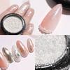 High Glossy White Powder Nail Shop Exclusive Nail Care Art