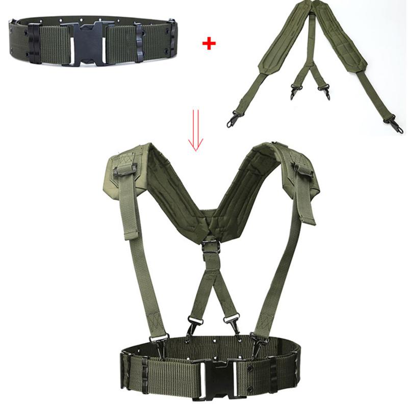 Multiple Outdoor Training Equipment Patrol Essential Multi-purpose Practical Waist Closure Fitness Weight-bearing Shoulder Strap