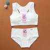 Puberty Girls Bra And Panty Sets Teenage Girls Cotton Padded Training Bra+Panties Kids Sports Bra