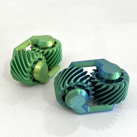 3D Printed Fidget Spinner Toy Anxiety Stress Relief Gear Spinner Sensory Toys Portable Travel Focus Enhancing Office Fidget Gear Toy