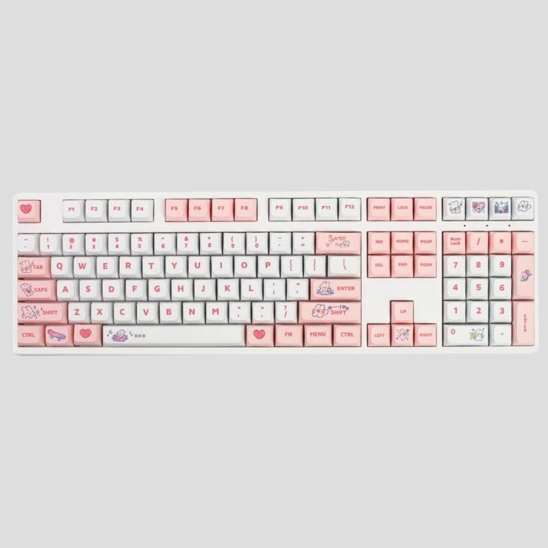 Набор колпачков для клавиш 138 клавиш XDA Profile PBT Dye Sublimation для механической игровой клавиатуры - MX hes Keypad