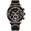 CURREN 8355 Роскошные Классические Бизнес-кварцевые Часы со Светящимися Стрелками и Хронографом